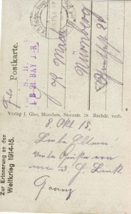 Feldpostkarte Erster Weltkrieg
