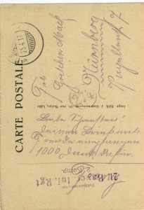 Feldpostkarte Erster Weltkrieg Lens