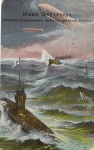 Feldpostkarte Erster Weltkrieg Unterseeboote