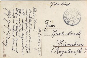 Feldpostkarte Erster Weltkrieg Daheim ist Daheim