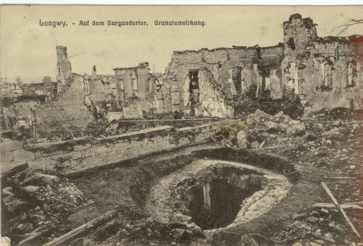 Feldpostkarte Erster Weltkrieg Longwy