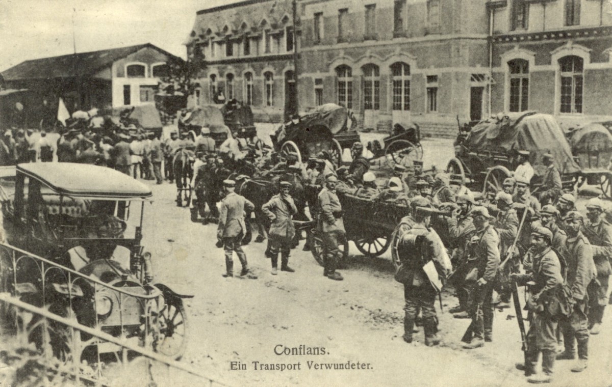 Feldpostkarte Erster Weltkrieg Conflans