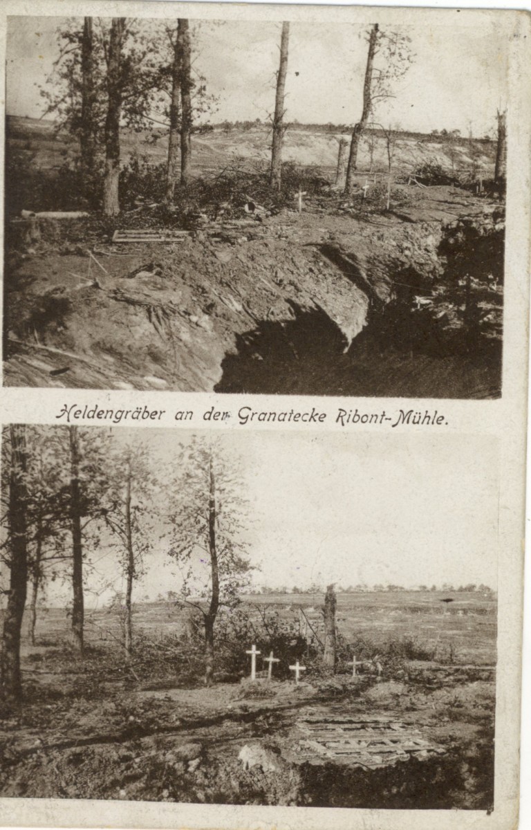 Feldpostgkarte Erster Weltkrieg Ribont-Mühle