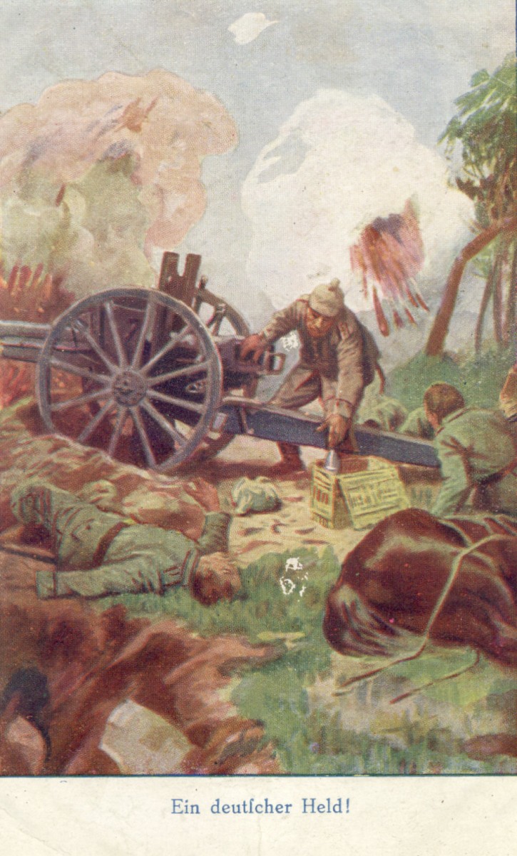 Feldpostkarte Erster Weltkrieg Ein deutscher Held